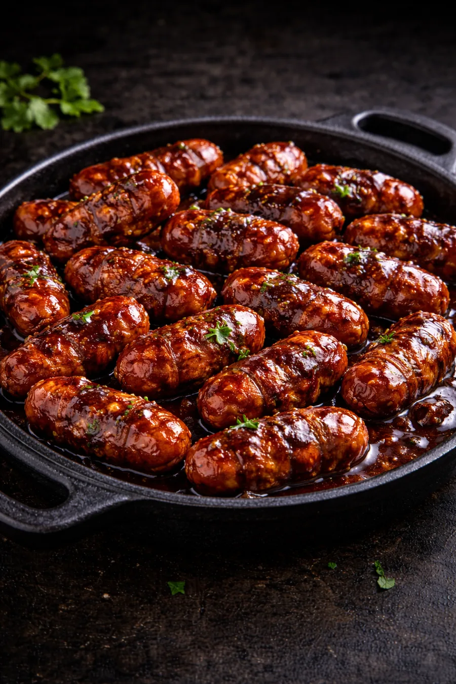 BBQ lil smokies cocktail sausages
