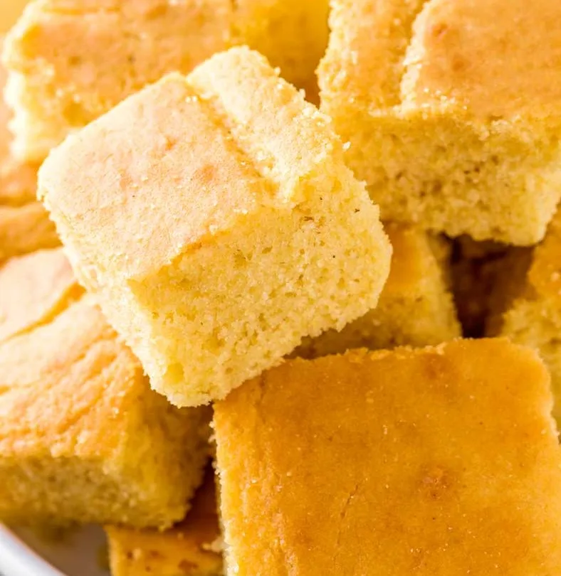 Fresh baked corn bread