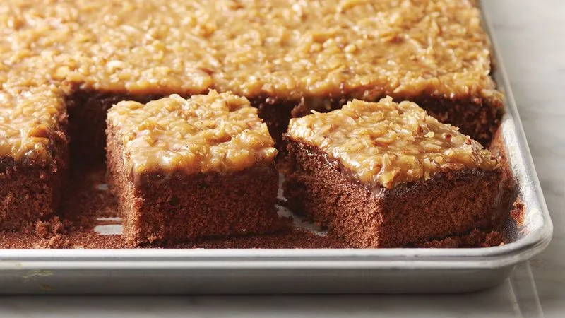German chocolate sheet cake