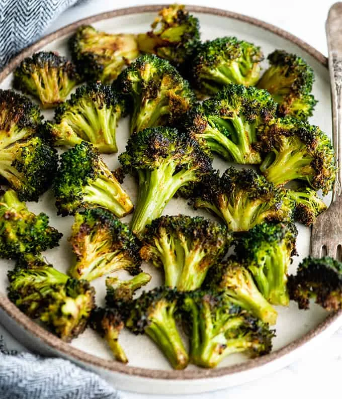 Roasted broccoli florets