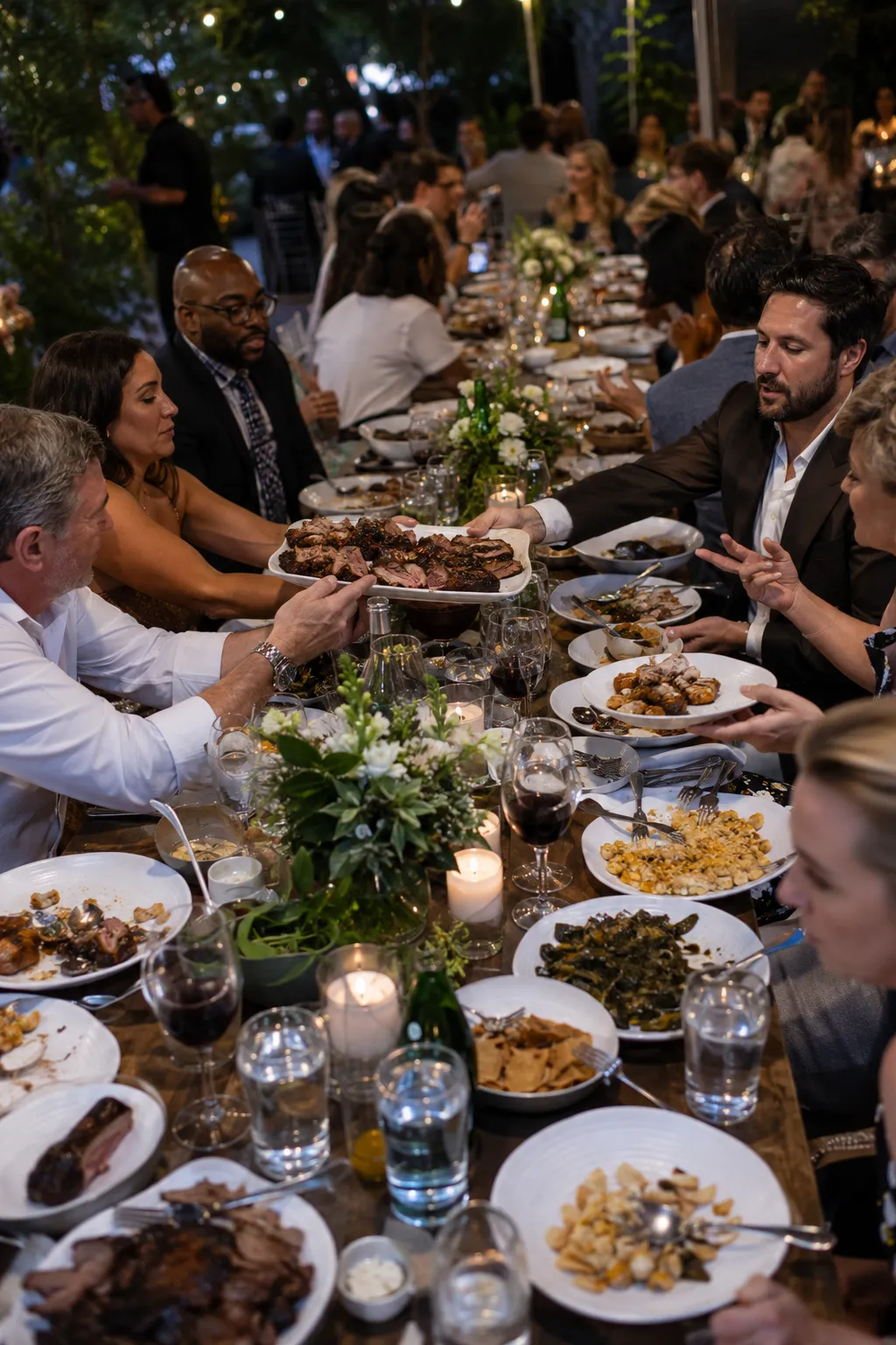 Family Style for Phoenix wedding receptions