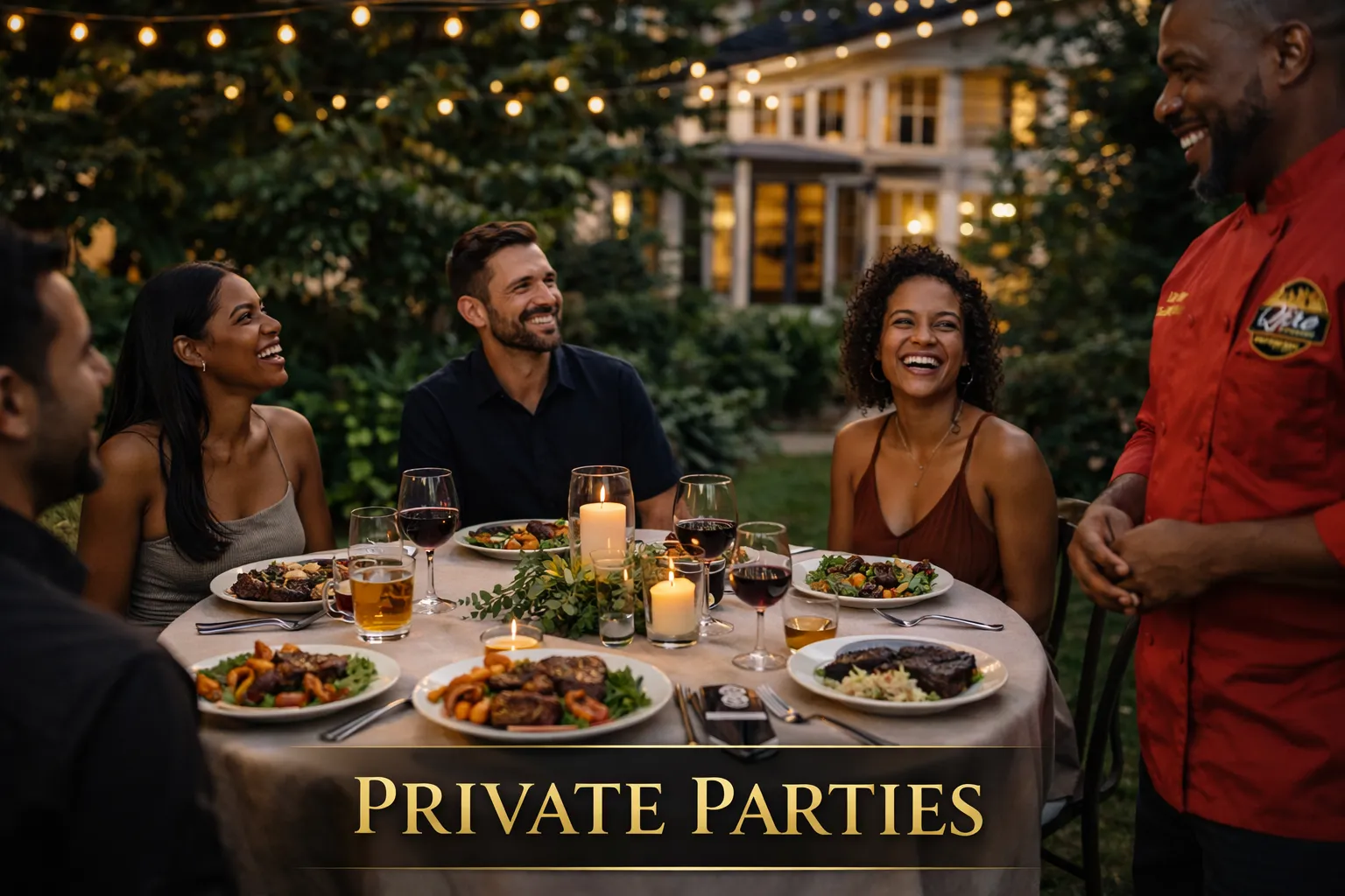 Luxury private party catering in San Diego by Qfire