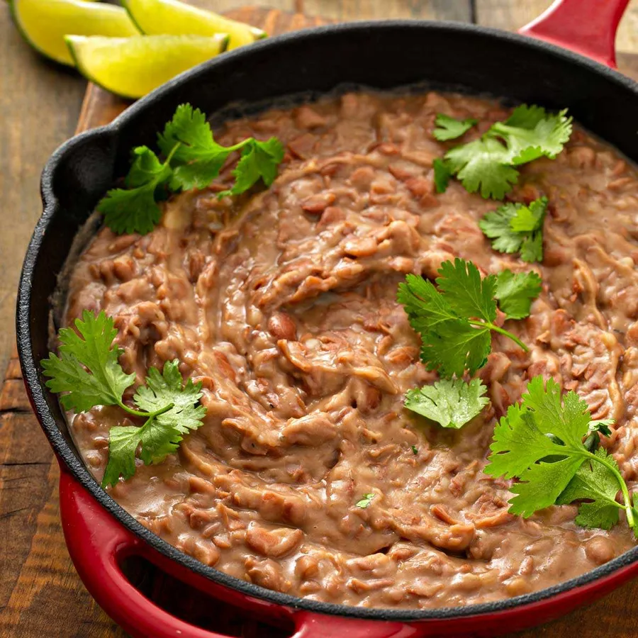 Authentic refried beans