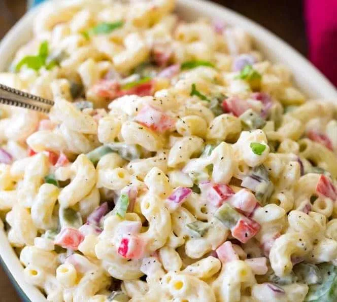 Gourmet macaroni pasta salad