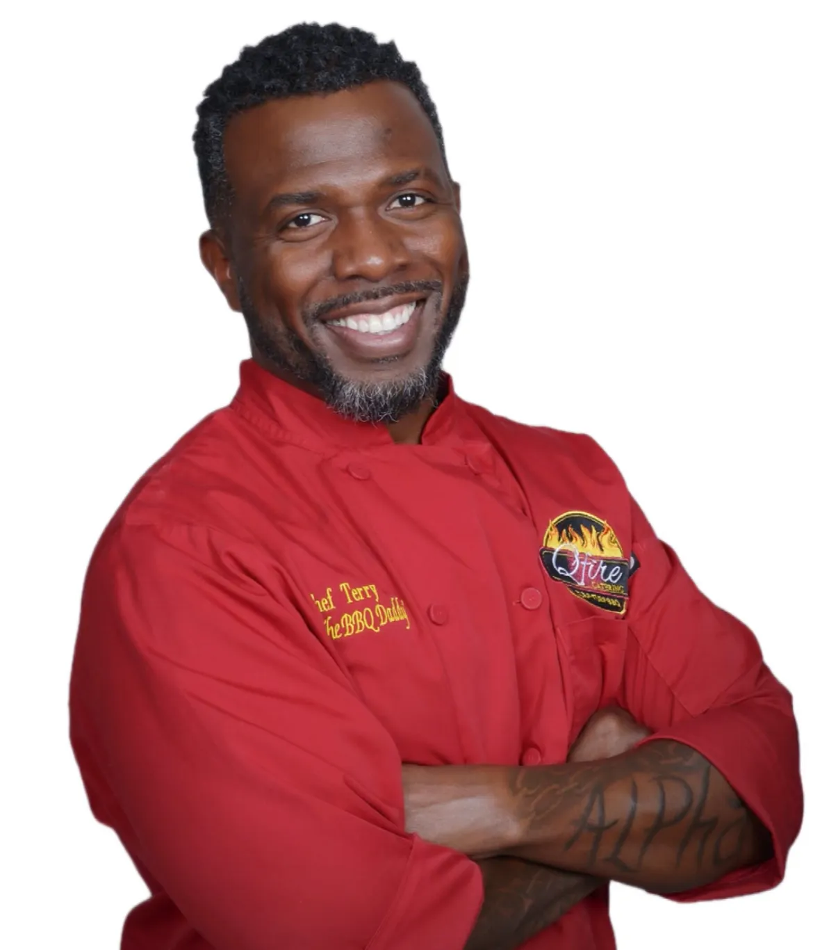 Chef Terry Matthews — The BBQ Daddy, founder of Qfire Catering, premier wedding & corporate caterer in Phoenix, Scottsdale & San Diego