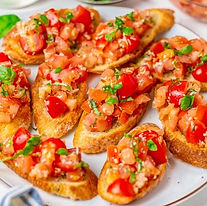 Bruschetta with Garlic Crostini
