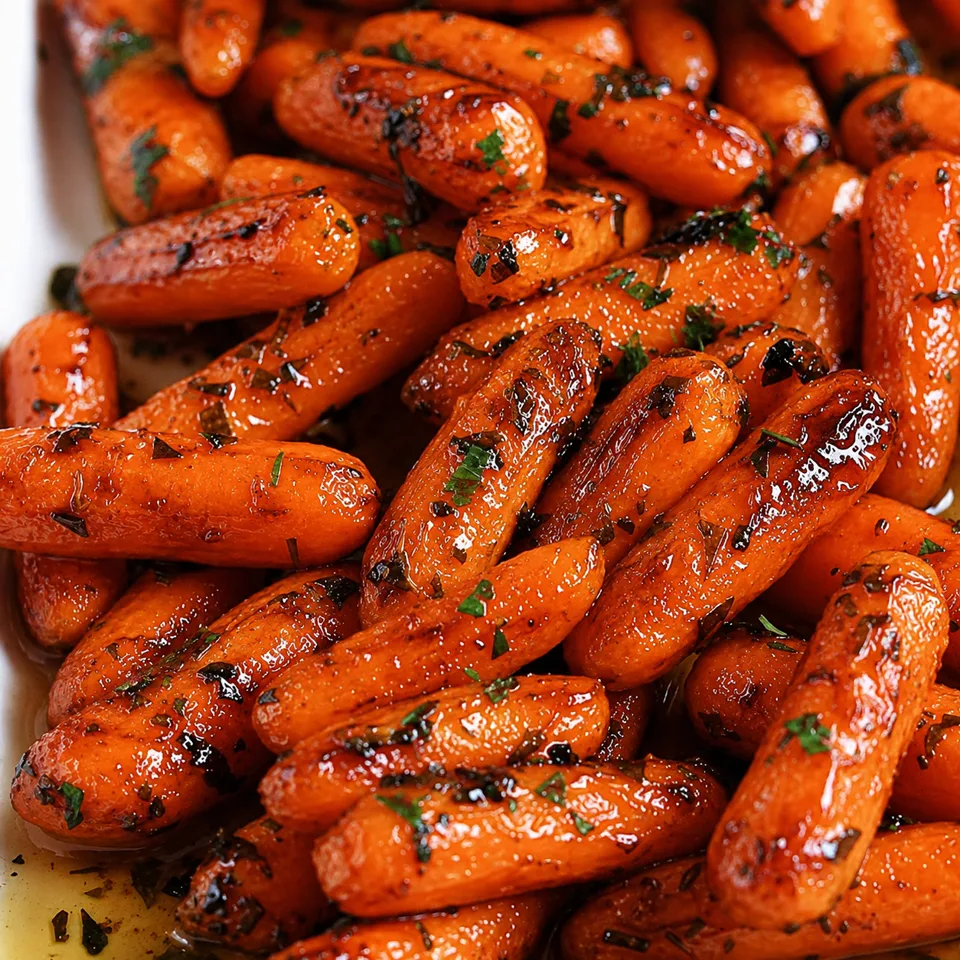Roasted honey glazed carrots