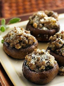 Sausage-Filled Mushroom Caps