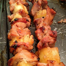 Teriyaki Chicken & Pineapple Skewer